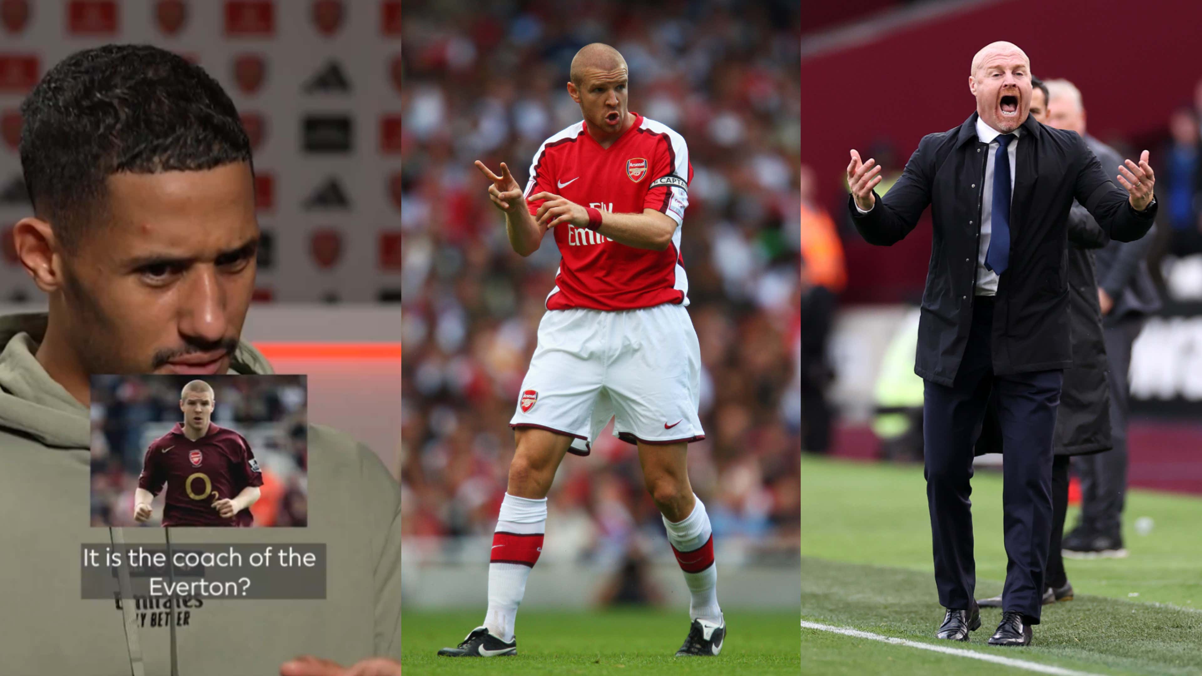 Arsenal defender William Saliba confused Philippe Senderos for Sean Dyche