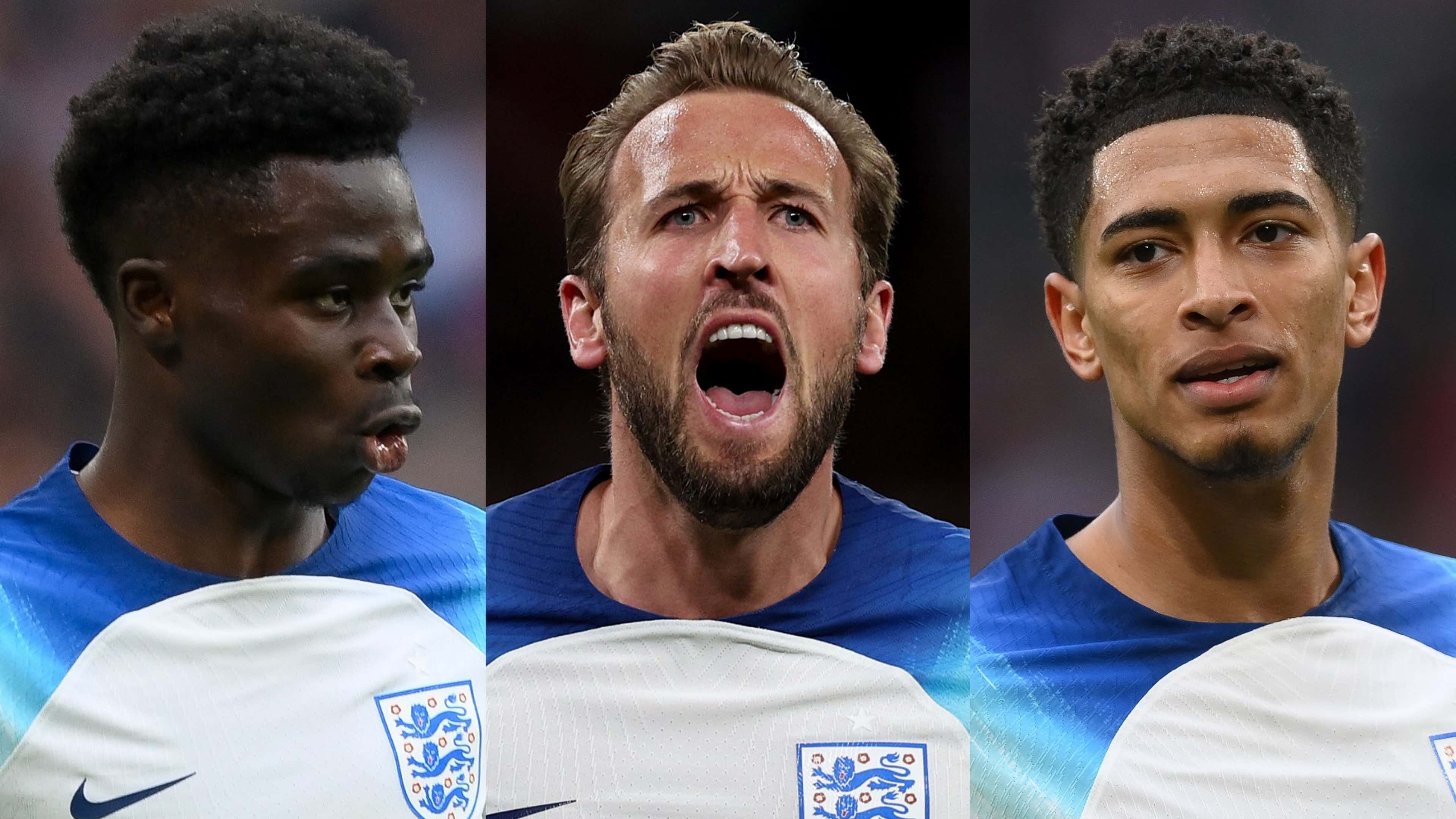 Bukayo Saka Harry Kane Jude Bellingham England