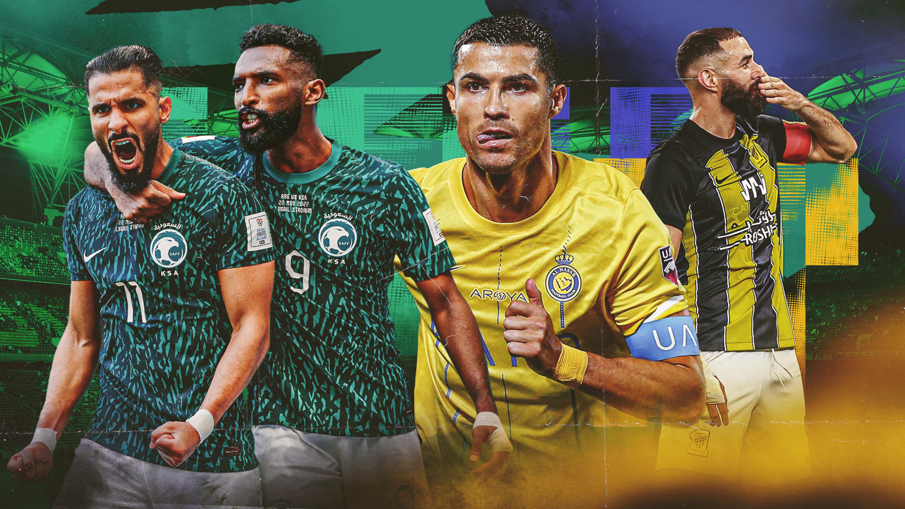 Saudi Arabia rocked football GFX